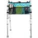 Plaid Blue Walker Bag Attachment - Hands-Free Storage for Rollator, Wheelchair, Folding Walkers - Buy Online on GoSupps.com