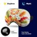 LynaRei Watercolor Autumn Bear Sleeping Mask - Adjustable Strap, Soft Eye Cover for Blocking Out Light - Fall Animal Leaves Design - Buy Online on GoSupps.com