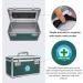 Large capacity Locking Box Lockable Medication Box with Portable Storage Case 38x 22x 24cm Childproof Medicine Lock Organizer Locked Empty First Aid Storage Case (GREEN) - Buy Online on GoSupps.com