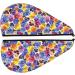 Hair Towel Wrap - Quick Drying Towel Turban with Button | Tricolor Pansy Flower Design - Buy Online on GoSupps.com