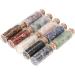 Pack of 10 Healing Stone Bottles - Chakra Wishing Bottles for DIY | International Shipping Available - Buy Online on GoSupps.com