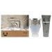 Paco Rabanne Invictus for Men - 2 Pc Gift Set 3.4oz EDT Spray 3.4oz All Over Shampoo