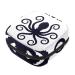 Octopus silhouette pattern sanitary napkin storage bag portable period pocket for women teen girls girls menstrual cup pocket