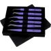 Abdul of Silakor 6-Piece Stainless Steel Eyelash Tweezers Set for Volume and Classic Lash Extensions - Purple - Buy Online on GoSupps.com