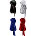 Tatuo 2 Pieces Velvet Durag and 2 Pieces Silky Soft Durag Cap Headwraps with Long Tail and Wide Straps for 360 Waves(Black  Silver  Blue  Red)