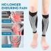 Calf Compression Sleeve for Men & Women | Footless Sock for Shin Splint Relief & Varicose Veins Treatment - Buy Online on GoSupps.com