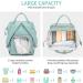Viedouce Waterproof Baby Changing Diaper Bag - Large Capacity Multi-Functional Backpack with Diaper Support & Stroller Straps - Ideal for Travel in Cyan - Buy Online on GoSupps.com