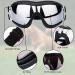 Dog Goggles for Medium and Large Dogs Dog Fashion Sunglasses Windproof Dustproof Snowproof Adjustable Pet Sunglasses for Outdoor Riding Driving Eyewear Protection (Black) - Buy Online on GoSupps.com