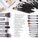 BS-MALL 16pcs Makeup Brush Set with Premium Synthetic Bristles - Ideal for Powder, Foundation, Blush, Contour, Concealers, Lips, and Eyeshadow - Black - Buy Online on GoSupps.com