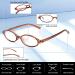 Shop Y2K Oval Fake Glasses - Non-Prescription Blue Light Eyewear for Women | Clear Cosplay Brown Frame - Buy Online on GoSupps.com