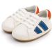 RVROVIC Baby Oxford Loafer Flats | Anti-Slip PU Leather Baby Shoes 12-18 Months | White Blue - Buy Online on GoSupps.com