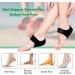 Thicker Heel Protector for Plantar Fasciitis Relief | Heel Support Pads for Men & Women | Achilles Tendonitis Brace & Cracked Heel Repair Inserts (Black L & M Size - Buy Online on GoSupps.com