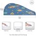 Outer Space Rocket Dry Hair Cap - 2 Piece Quick Drying Towel Set | Super Absorbent Soft & Comfortable with Button Headband - Buy Online on GoSupps.com