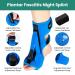 Plantar Fasciitis Relief Night Splint | Adjustable Brace for Heel Pain & Achilles Tendonitis - Welnove - Unisex - Blue - Buy Online on GoSupps.com