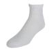 CTM Men's Loose Fit Diabetic Ankle Socks (3 Pair Pack) One Size White