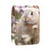 Lipstick Case Leather Lip Gloss Lipstick Organizer with Mirror Mini Lipstick Holder Bag Bunny Rabbit Flowers Daisy D707p1ttok