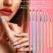 Dpolla 7PCS Nail Art Brush Set - Gel Polish Design Pen Painting Tools for Nail Extension & Builder Gel - Liner Brush, Dotting Pen - Salon Quality for Home DIY Manicure - Buy Online on GoSupps.com