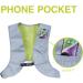 Newrban Reflecting Turning Vest | Light & Safe with Spacious Cell Phone Pocket | Gray Size Options - Shop Now! - Buy Online on GoSupps.com