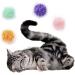 Osvela Cat Ball Toys 12 Pack - Pom Pom Sparkle Fuzzy Balls in Assorted Colors - Buy Online on GoSupps.com