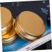 Housoutil 2 Sets 10 Pcs Gold Threaded Aluminum Box Containers Cosmetic Tins Aluminium Boxes Cream 5.2x2cmx2pcs Goldenx2pcs - Buy Online on GoSupps.com