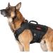 Oneigris no-pull dog harness Aire mesh adjustable safety harness Ultra breathable for large/medium dog breast harness Dog hardness with 2 handles dog vest black XL (neck: 51-74cm breast: 79-102cm)