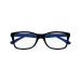 Silac reading glasses unisex - rectangular glasses - reading aid and magnifying glass women and men - light robust and comfortable - Blue Black & Blue 7095 +1.00