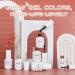 Buy Gellen Jelly Gel Nail Polish Kit - Translucent Sheer Amber & Brown Glitter for Trendy DIY Home Salon Nail Art - Buy Online on GoSupps.com