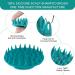 BEAUTAIL Hair Scalp Massager Shampoo Brush | Soft Silicone Exfoliator for Dandruff Removal & Hair Growth | Shower Scrub Tool for Women, Men & Pets - Blue - Buy Online on GoSupps.com