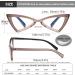 EYEURL 3-Pack Cat Eye Reading Glasses for Women | Blue Light Blocking | Fixed Hinge Computer Readers - 1.0x - Buy Online on GoSupps.com