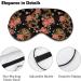 Soft & Comfortable Sleeping Eye Mask - Floral Chinese Peonies Adjustable Light Blocking Eye Shade for Restful Sleep - Buy Online on GoSupps.com