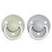 BIBSE de Lux Glow Pacifier 2-Pack | BPA-Free Silicone Cherry Shape Lights Up in Dark | 0-36 Months | Made in Denmark - Sage Night / Cloud Night - Buy Online on GoSupps.com