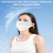 UV Protection Face Masque - Breathable Ice Silk Face Shield - Reusable Sun Shield Face for Women Sunscreen Masque for Fishing Hiking Cycling gradient blue - Buy Online on GoSupps.com