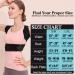 Hameisen Back Brace Posture Corrector for Women and Men - Upper Back Straightener with Elastic Straps and Steel Bar Support - Improves Posture and Provides Pain Relief - Black S/M - Buy Online on GoSupps.com