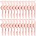 24 Pieces False Eyelashes Applicator Tool Stainless Steel Eyelash Extension Tweezers Remover Clip Tweezers Nipper Eyelash Auxiliary Clip for Women Girls Makeup Application and Removal (Rose Gold)