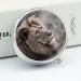 Round Pill Box with Wildlife Lion Print - 3 Compartment Portable Pill Organizer - Decorative Metal Pocket Case - Style-22 - Buy Online on GoSupps.com