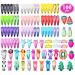 Jascherry 100 Pcs Cute Hair Clips for Girls - Mixed Grain Fruit & Animal Patterns - 49 Color Metal Hair Accessories - Buy Online on GoSupps.com