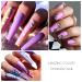 BURANO Poly Extension Gel Nail Kit - 6 Colors Builder Gel Set for Nail Art - DIY Starter Kit for Beginners & Professionals - Purple - Buy Online on GoSupps.com