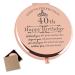 40th Birthday Gifts for Women Rose Gold Compact Makeup Mirror Happy 40 Years Old Birthday Gifts for Women Turning 40th Birthday Gift for Wife Mom Aunt Sister 40th Birthday Gift Ideas for Women