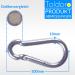 Toldoro Stainless Steel Carabiner Set - 10x100mm Rustproof Niro AISI 316 V4A Hooks for Camping Slacklines & Fire Brigade - Buy Online on GoSupps.com