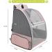 Tecageaon Pet Backpack Carrier for Small Cats Dogs Rabbit Ventilated Design Safety Straps Buckle Support Collapsible Designed for Travel Hiking Walking & Outdoor Use (Pink) - Buy Online on GoSupps.com