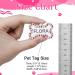 Natiform Two Sided Personalized Pet Tag for Dogs and Cats - Custom Engraved ID with Cute Glitter Design (Pink) - 1 Pack - Buy Online on GoSupps.com