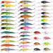 Aorace Fishing Lures Kit Mixed Including Minnow Popper Crank Baits with Hooks for Saltwater Freshwater Trout Bass Salmon Fishing Item-D 43pcs