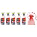 Flash with Bleach Multi Purpose Cleaning Spray Eucalyptus Scent 5Pk x 800ml + Our Gift for You: Organza Bag Size 9x7x0.1cm