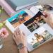 Buy Linen Photo Album 10x15 for 300 Photos | Perfect for Baby Wedding & Family Memories - Cyan-Blue - Buy Online on GoSupps.com