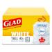Glad White Garbage Bags - Tall 45 Litres - ForceFlex Drawstring with Febreze Fresh Clean Scent 50 Trash Bags Made in Canada of Global Components Tall. 50 Bags Garbage Bags Bags