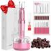 Electric Nail Files Professional Portable Nail Drill for Acrylic and Gel Manicure Pedicure Set with Rechargeable Base for Nail Enthusiasts