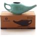 2activelife 225ml Turquoise Ceramic Neti Pot for Sinus Rinse | Premium Grade, Dishwasher Safe | Includes 5 Sachets of Neti Salt - Buy Online on GoSupps.com