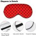 Buy Black Dot Ladybugs Sleep Mask for Women | Adjustable Eye Shades Cover with Elastic Strap - International Shipping Available - Buy Online on GoSupps.com