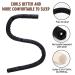 Black Heatless Curling Rod Headband - Overnight Hair Curler with Scrunchies and Clips - Buy Online on GoSupps.com
