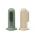 mushie Baby Finger Toothbrush (Cambridge Blue/Shifting Sand) 2-Pack